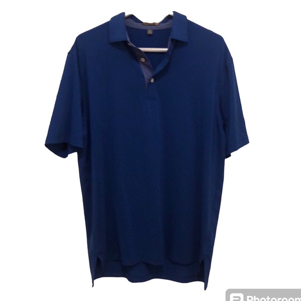 Peter Millar Golf Polo Shirt Royal Blue MEDIUM